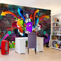 Fototapeta - Spray - Graffiti: Kolorowy atak