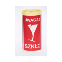 Etykieta UWAGA SZKŁO 5x10cm 100 szt