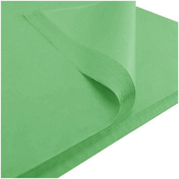 Bibuła gładka 50x70cm zielona 50 sztuk