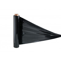 Folia stretch 1.5kg czarny 23my (1,2 kg netto/300g tuleja)