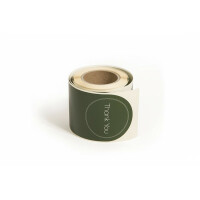 Etykieta THANK YOU  Zielona 60x120 mm (100szt)