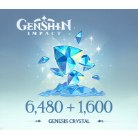 Genshin Impact - 6,480 + 1,600 Genesis Crystals Reidos Voucher