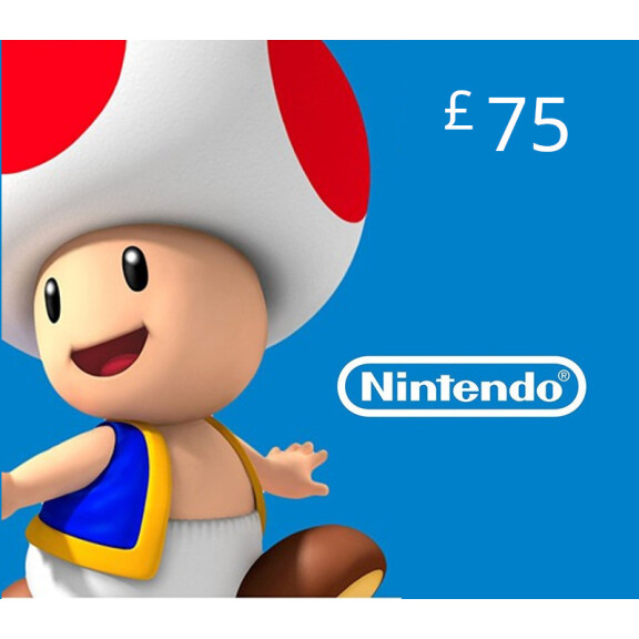 Nintendo eShop Prepaid Card £75 UK Key