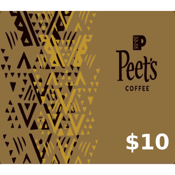Peet's Coffee & Tea $10 Gift Card US
