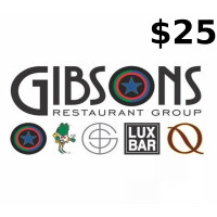 Gibsons Restaurant $25 Gift Card US