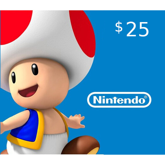 Nintendo eShop Prepaid Card $25 CA Key