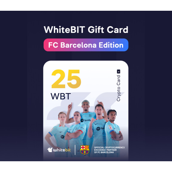WhiteBIT - FC Barcelona Edition - 25 WBT Gift Card