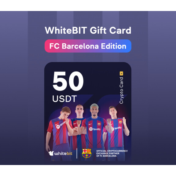 WhiteBIT - FC Barcelona Edition - 50 USDT Gift Card