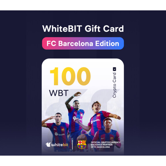 WhiteBIT - FC Barcelona Edition - 100 WBT Gift Card