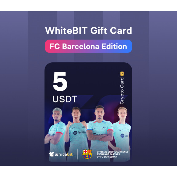 WhiteBIT - FC Barcelona Edition - 5 USDT Gift Card