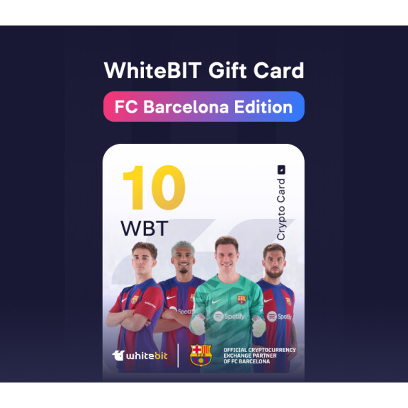 WhiteBIT - FC Barcelona Edition - 10 WBT Gift Card