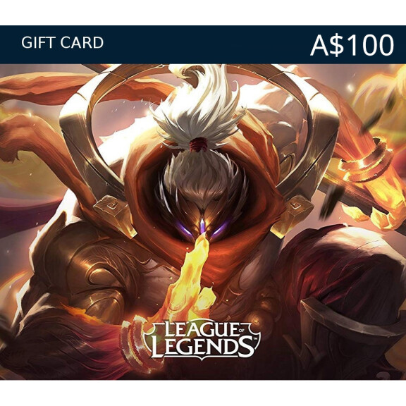 League of Legends 100 AUD Prepaid RP Card OCE