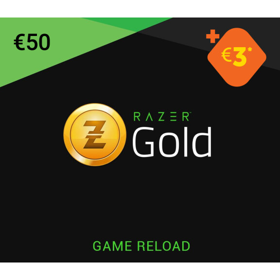 RAZER GOLD €50 + €3 BONUS EU