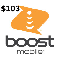 Boost Mobile $103 Mobile Top-up US