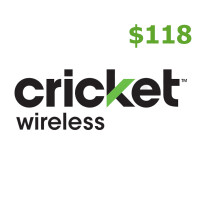 Cricket Retail $118 Mobile Top-up US