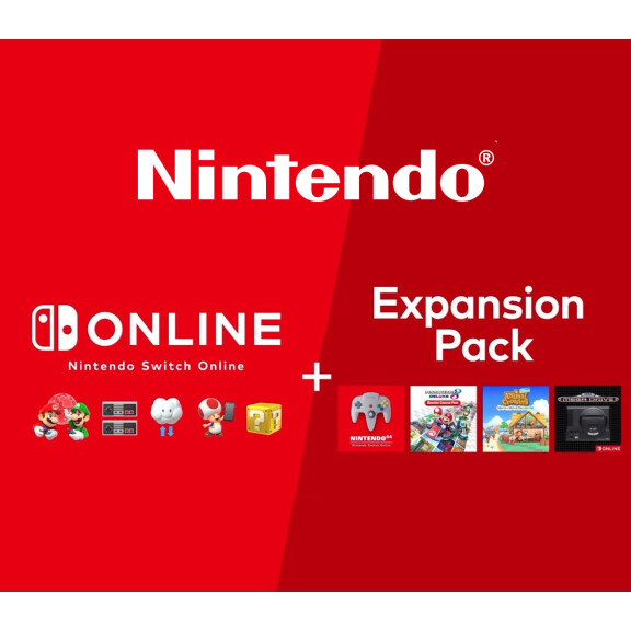 Nintendo Switch Online - 12 Months (365 Days) Individual Membership + Expansion Pack EU