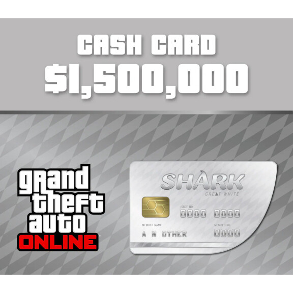 Grand Theft Auto Online - $1,500,000 Great White Shark Cash Card PC Activation Code US