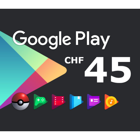 Google Play CHF 45 CH Gift Card