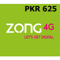 Zong 625 PKR Mobile Top-up PK