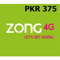 Zong 375 PKR Mobile Top-up PK