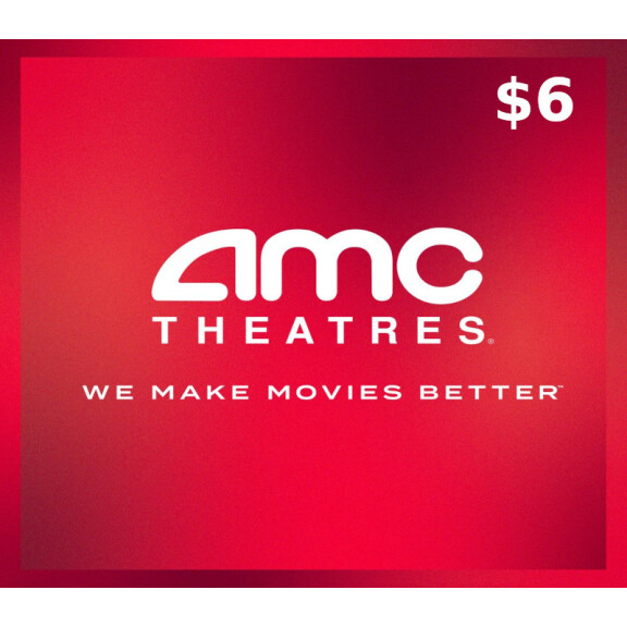 AMC Theatres $6 Gift Card US