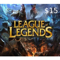 League of Legends 15 USD Prepaid RP Card US