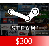 Steam Gift Card $300 HKD HK Activation Code