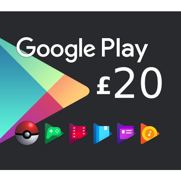 Google Play £20 UK Gift Card
