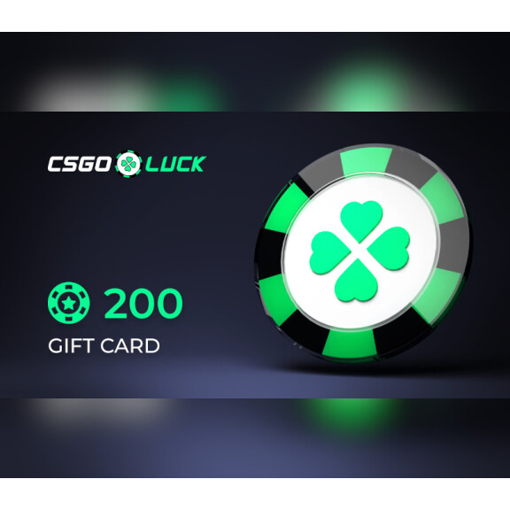 CSGOluck 200 Balance Gift Card