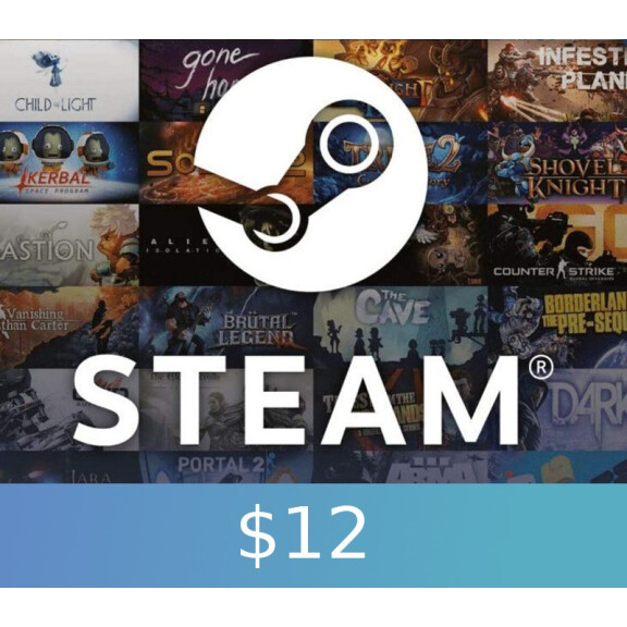 Steam Gift Card $12 Global Activation Code