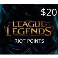 League of Legends 20 USD Prepaid RP Card US