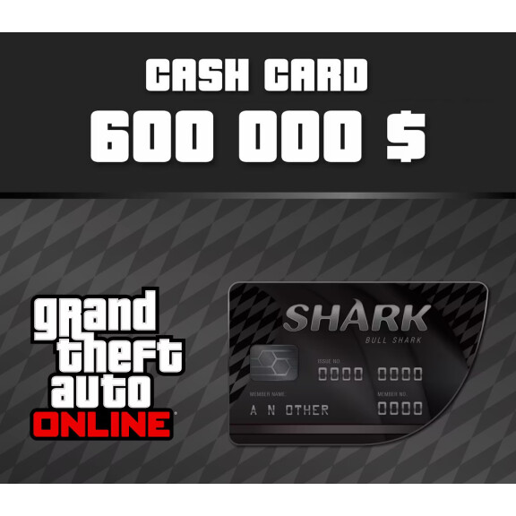 Grand Theft Auto Online - $600,000 Bull Shark Cash Card EU XBOX One CD Key