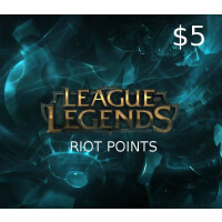 League of Legends 5 USD Prepaid RP Card US
