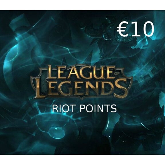 League of Legends 10 EUR Prepaid RP Card EU