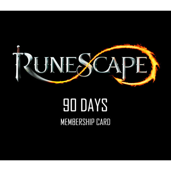 RuneScape 90-Day Prepaid Time Game Card