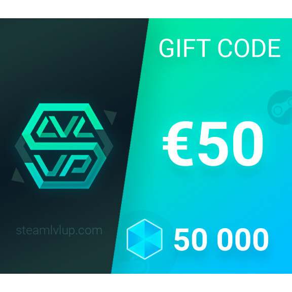 SteamlvlUP €50 Gift Code