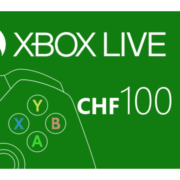 XBOX Live 100 CHF Prepaid Card CH