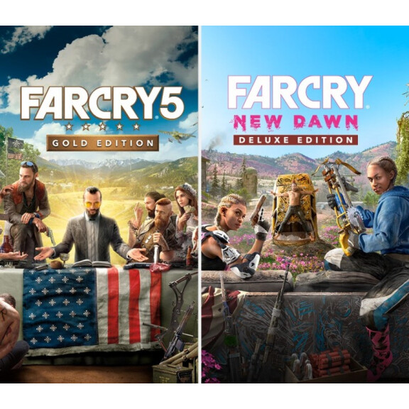 Far Cry 5 Gold Edition + Far Cry New Dawn Deluxe Edition Bundle EU XBOX One CD Key