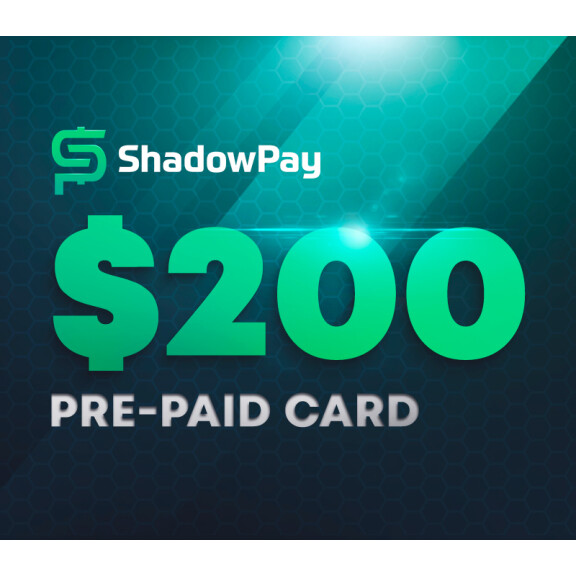 Shadowpay.com $200 Pre-paid Card