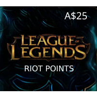 League of Legends 25 AUD Prepaid RP Card OCE