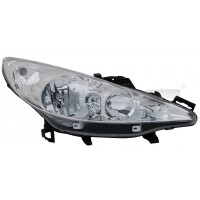 REFLEKTOR PEUGEOT 207 06- LEWY H7+H1/EL/TY 620895