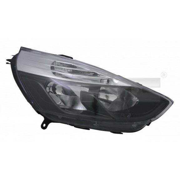 REFLEKTOR CLIO 12- PRAWY H7/H1 CZARNY 260103127R