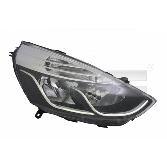 REFLEKTOR CLIO 12- PRAWY H7/H1 CHROM 260106624R