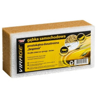 GĄBKA SAMOCHODOWA PROSTOKĄTNA DWUSTRONNA BRĄZOWA / VIRAGE