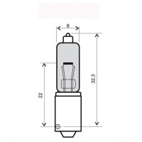 ŻARÓWKA MOTO. 10PZ 12V/21W 90° 246 510 015