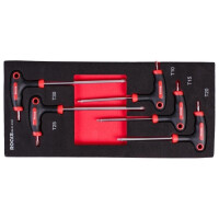 ZESTAW KLUCZY IMBUSOWYCH TORX, Z RĘKOJEŚCIĄ, 5 CZ OK013103
