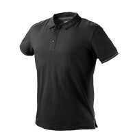 KOSZULKA POLO DENIM, CZARNA, ROZMIAR XL