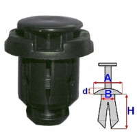 KOŁEK ROZPOROWY LISTWY PROGOWEJ / OSŁONY POD SILNIKIEM FIAT SEDICI / SUZUKI GRAND VITARA 05- / IGNIS 03-08 / SX4 06-12 (5SZT.)