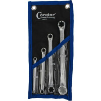 KLUCZE OCZKOWE TORX E6-E24, 4 SZT.