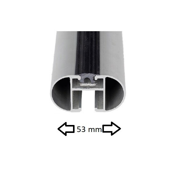 BELKI ALUMINIOWE BAGAŻNIKA DACHOWEGO AERO 1,2 M Z ZAMKIEM (KPL 2 SZT.) 6112